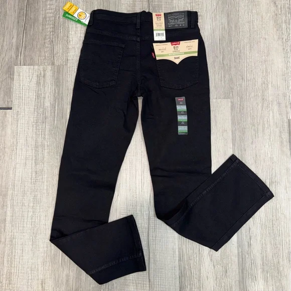 Levi's 511 Slim Stretch Fit From Hip Through Ankle Adjustable Boy 16R 28x30black - Picture 10 of 10